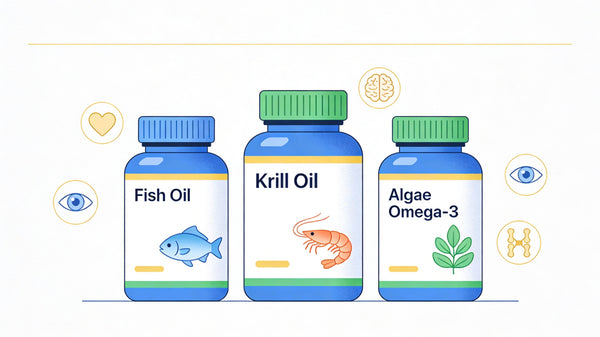 Fish Oil vs Krill Oil vs Algae Oil: Which Omega‑3 Is Best for You in 2026?