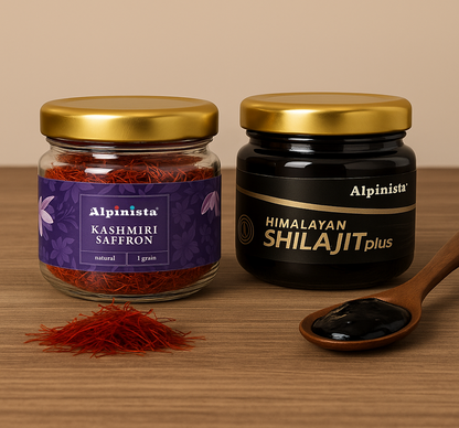 Saffron Shilajit Combo - Day-Night Balance Duo for Optimal Well-Being
