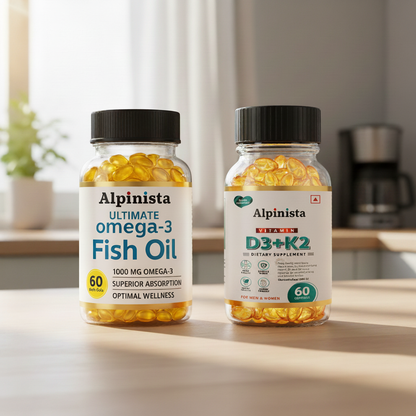 Fish Oil + D3K2 — Heart & Bone Daily Duo - Alpinista