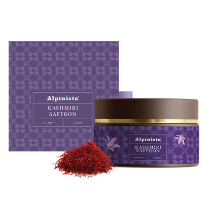 Alpinista Kashmiri Saffron - Premium Kesar for Biryani, Beauty, Health, and Tilak